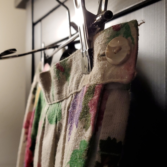 Vintage High-waisted Koret Floral Pleated Skirt - Picture 4 of 5